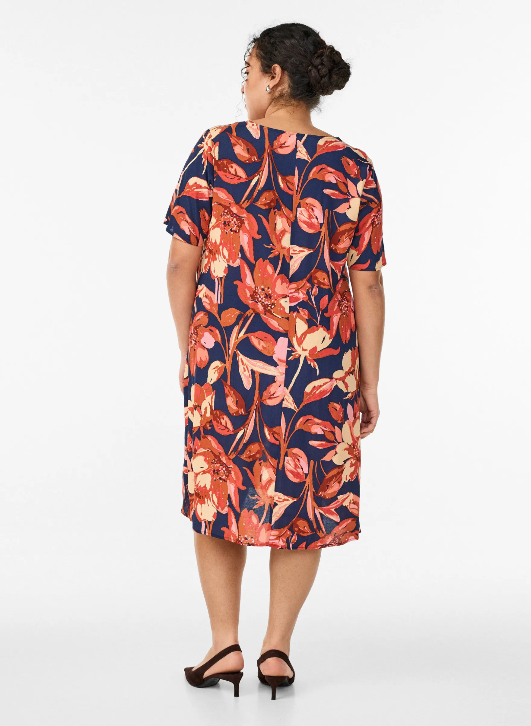 A-Linien-Kleid aus Viskose