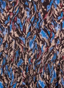 A-Linien-Kleid mit Rüschenkragen