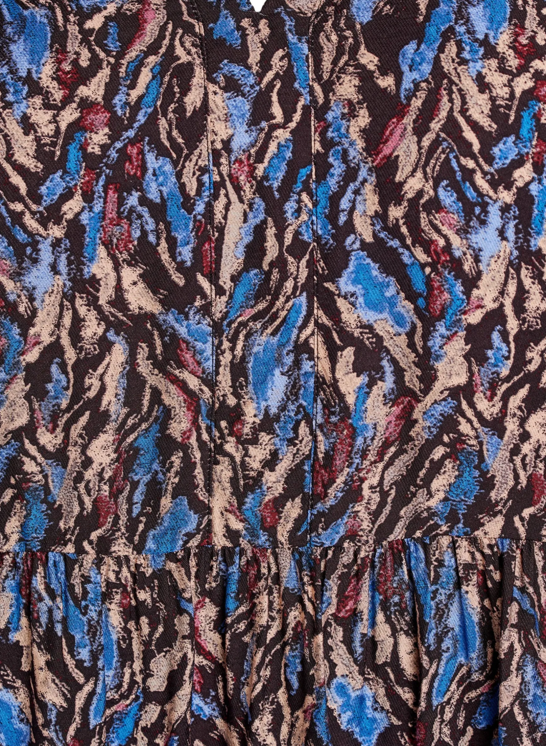A-Linien-Kleid mit Rüschenkragen