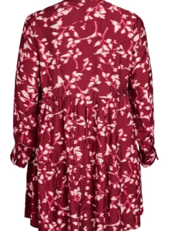 A-Linien-Kleid mit Rüschenkragen