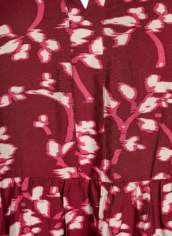 A-Linien-Kleid mit Rüschenkragen