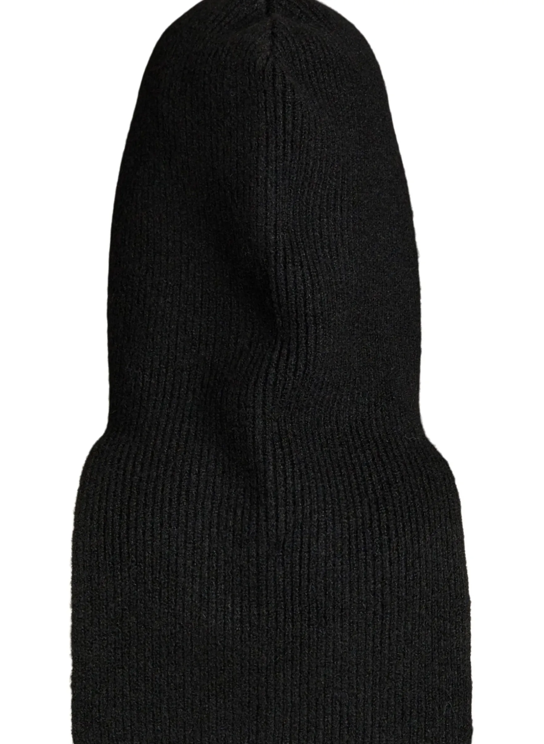 Balaclava aus Rippstrick mit Reißverschluss