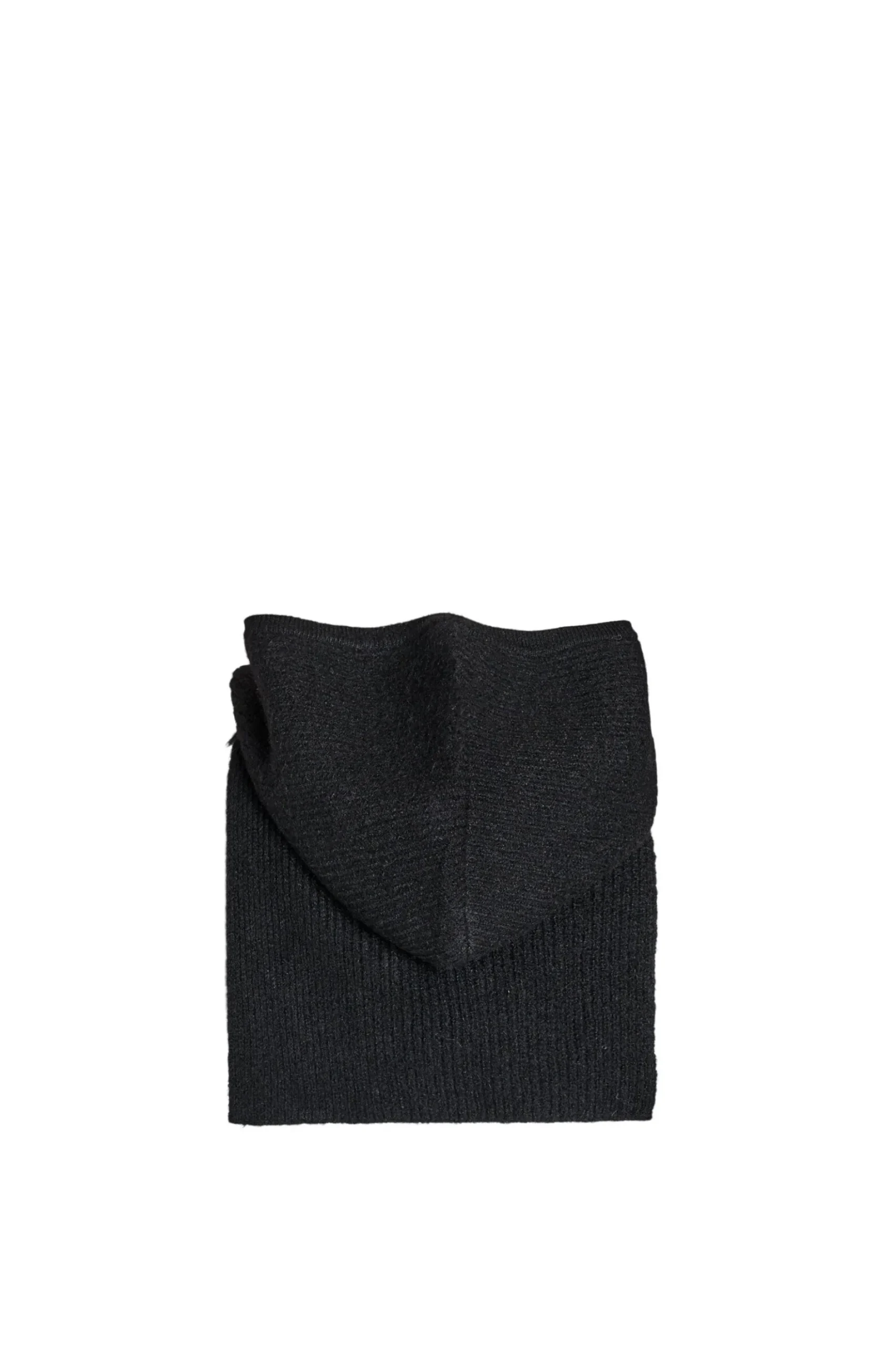 Balaclava aus Rippstrick mit Reißverschluss