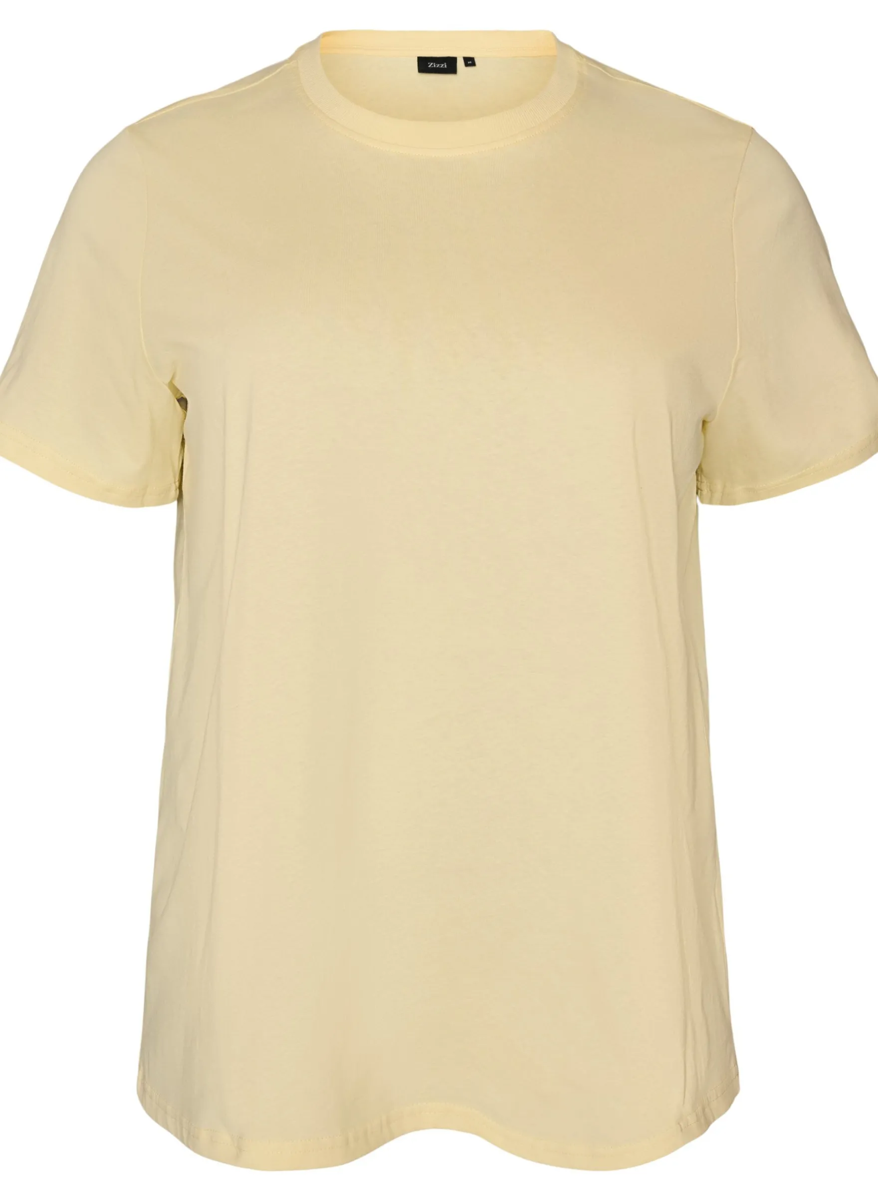 Basic T-Shirt aus Baumwolle mit Rundhalsausschnitt