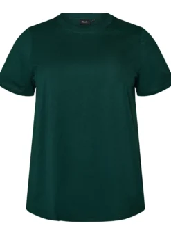 Basic T-Shirt aus Baumwolle mit Rundhalsausschnitt