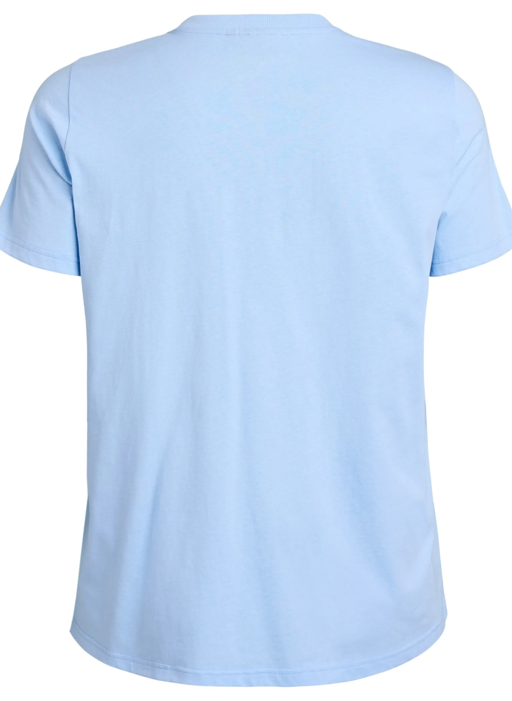 Basic-T-Shirt aus Baumwolle mit Rundhalsausschnitt