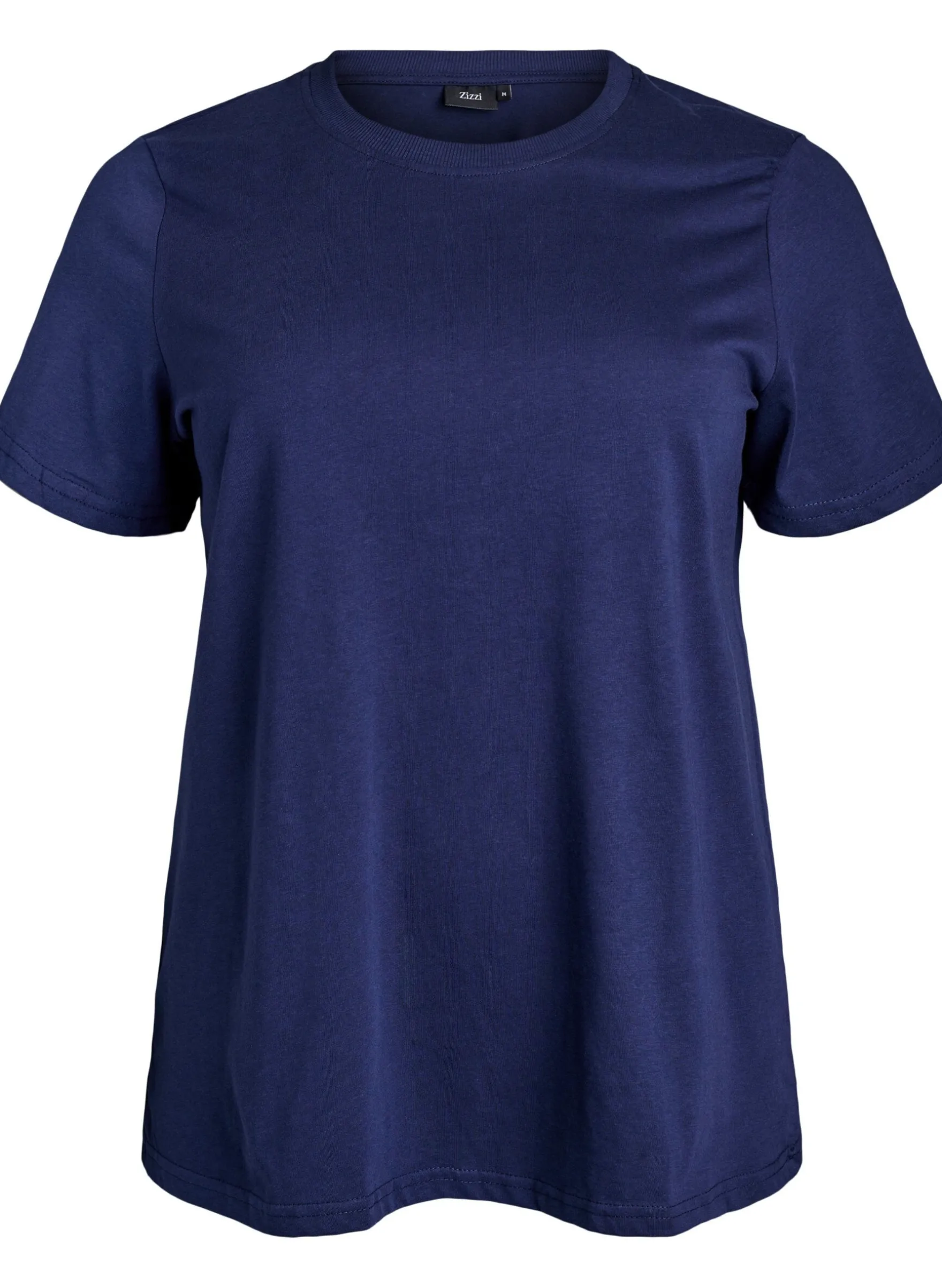 Basic-T-Shirt aus Baumwolle mit Rundhalsausschnitt