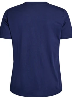 Basic-T-Shirt aus Baumwolle mit Rundhalsausschnitt