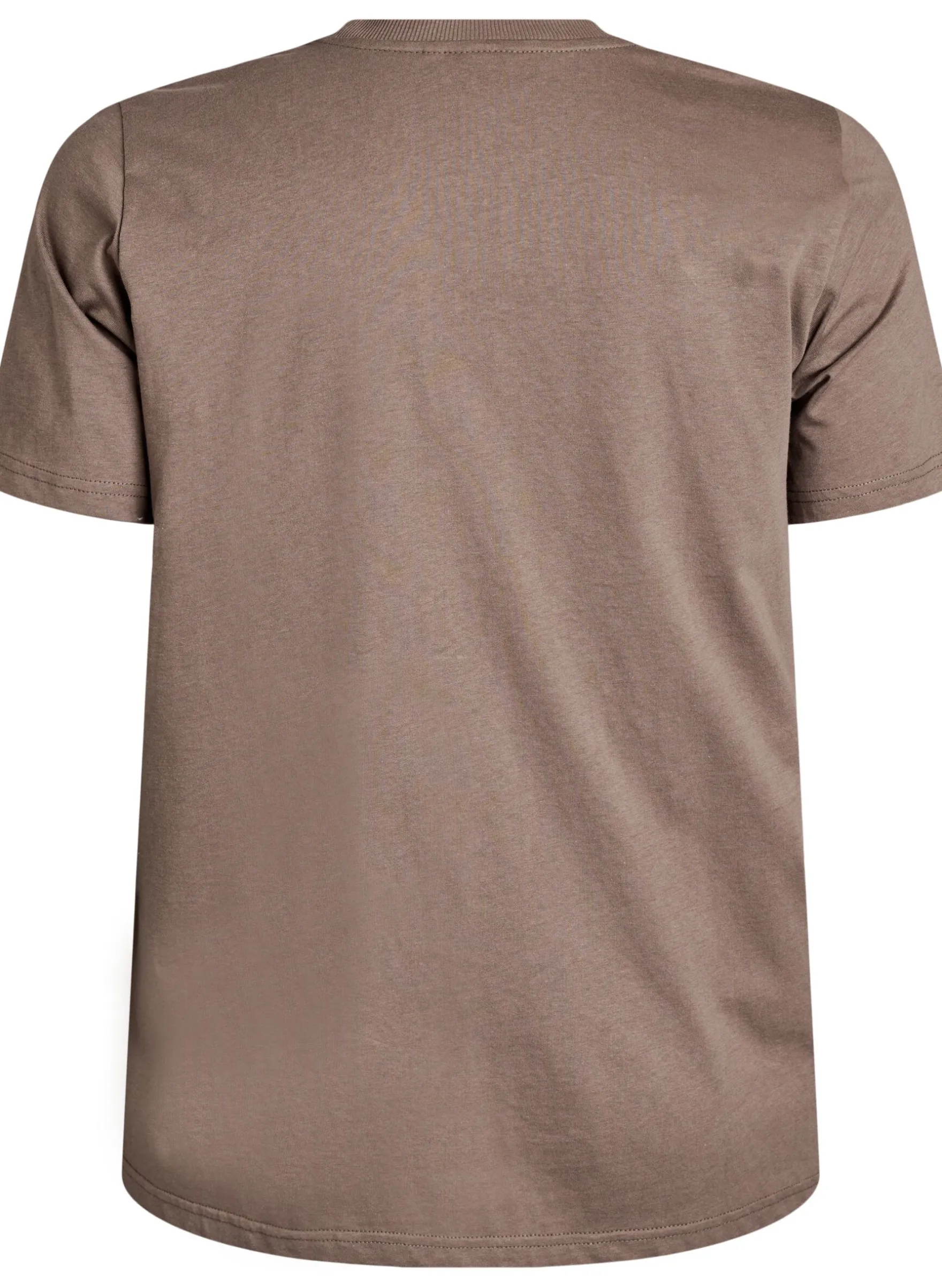 Basic-T-Shirt aus Baumwolle mit Rundhalsausschnitt