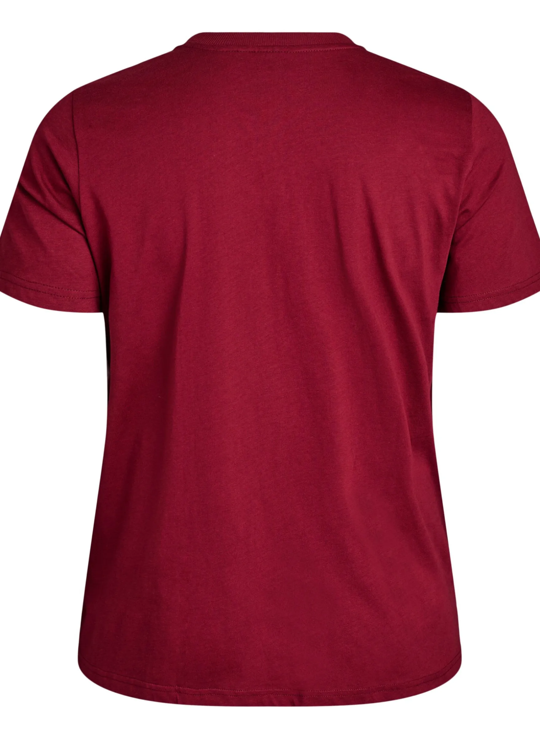 Basic-T-Shirt aus Baumwolle mit Rundhalsausschnitt