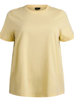 Basic-T-Shirt aus Baumwolle mit Rundhalsausschnitt