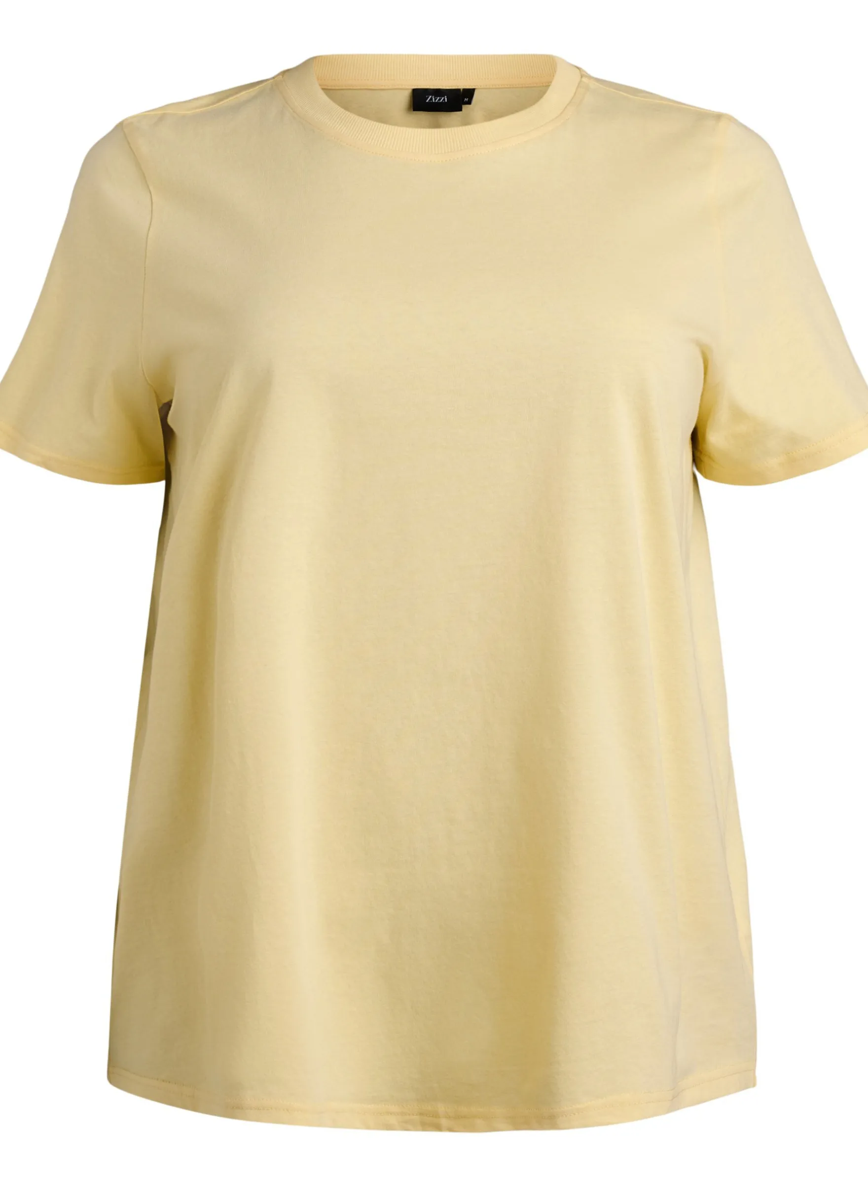 Basic-T-Shirt aus Baumwolle mit Rundhalsausschnitt