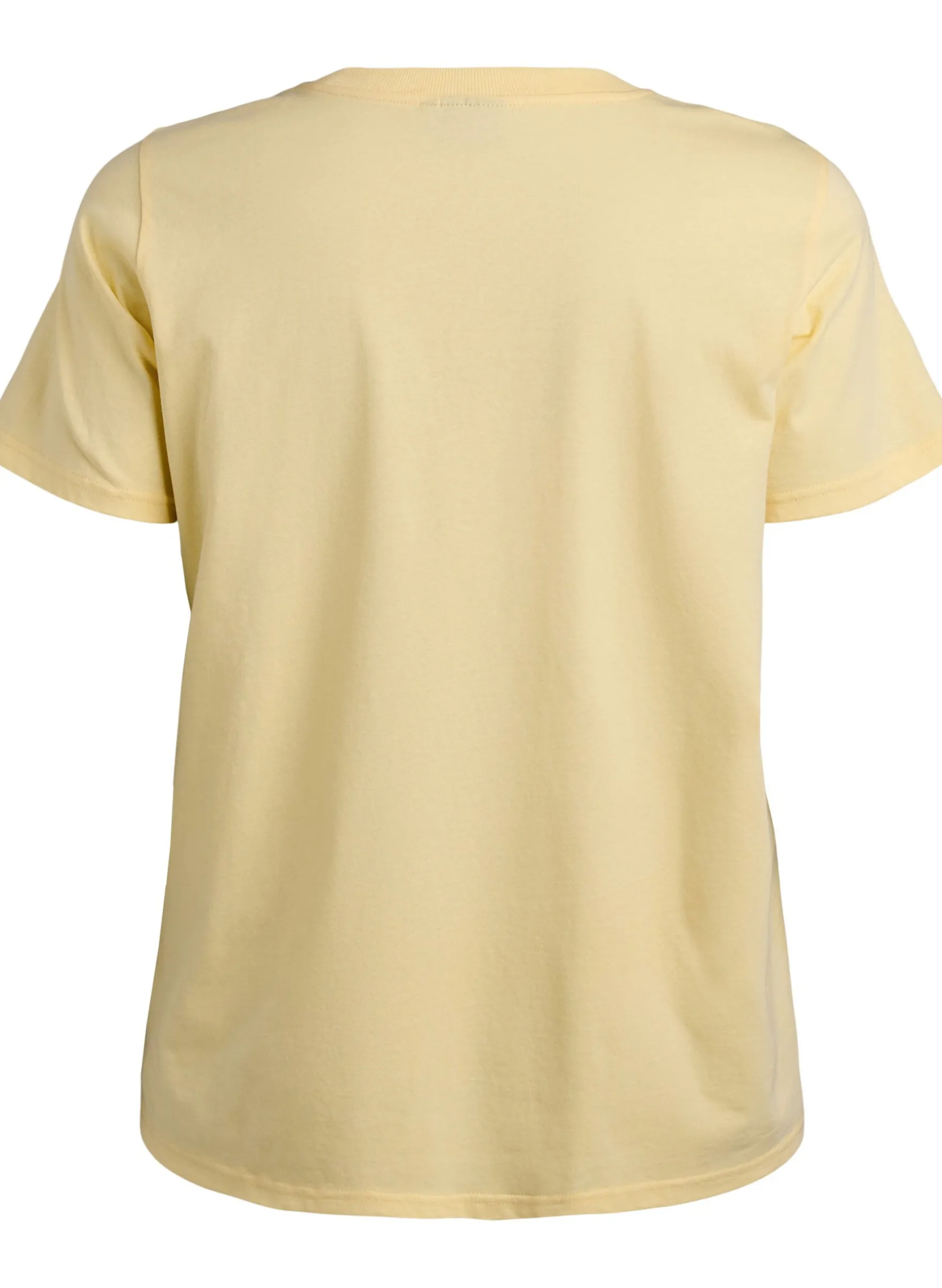 Basic-T-Shirt aus Baumwolle mit Rundhalsausschnitt