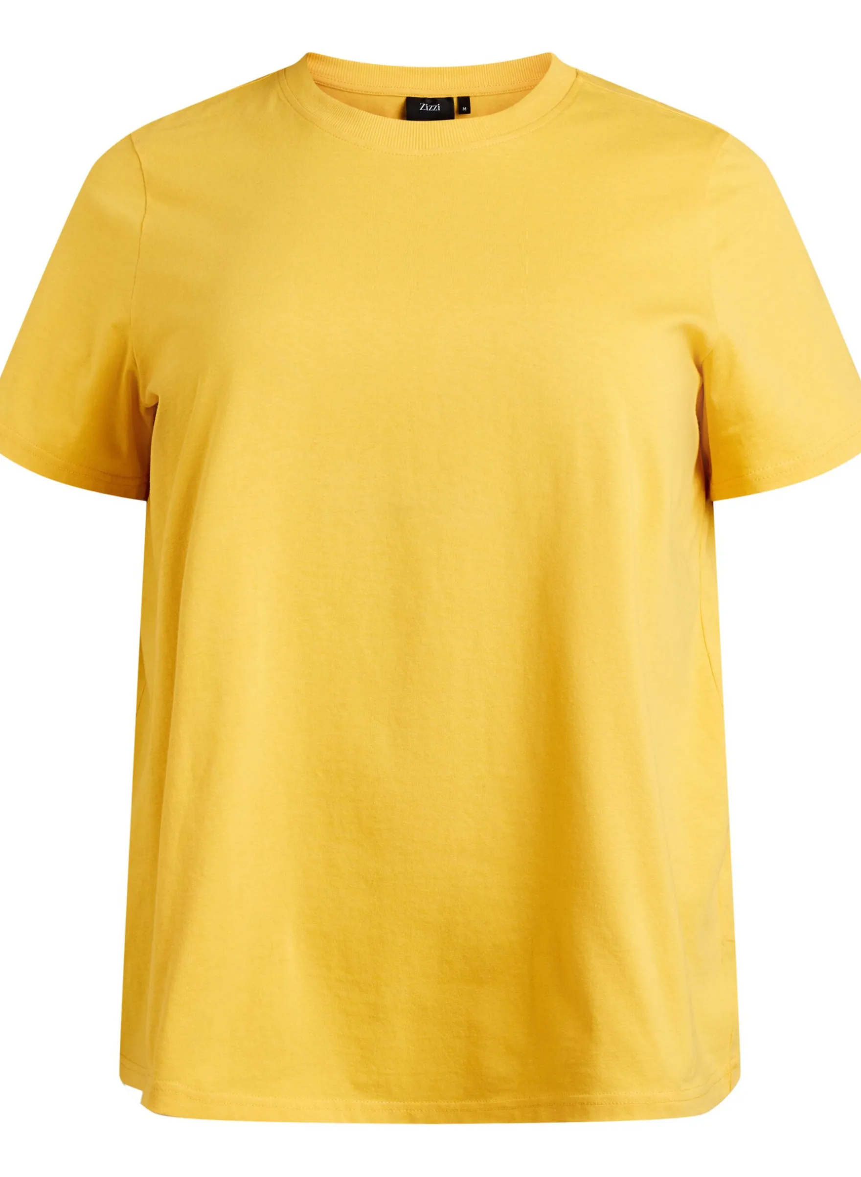 Basic-T-Shirt aus Baumwolle mit Rundhalsausschnitt