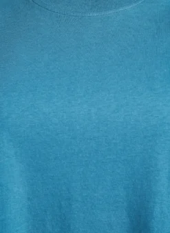 Basic-T-Shirt aus Baumwolle mit Rundhalsausschnitt
