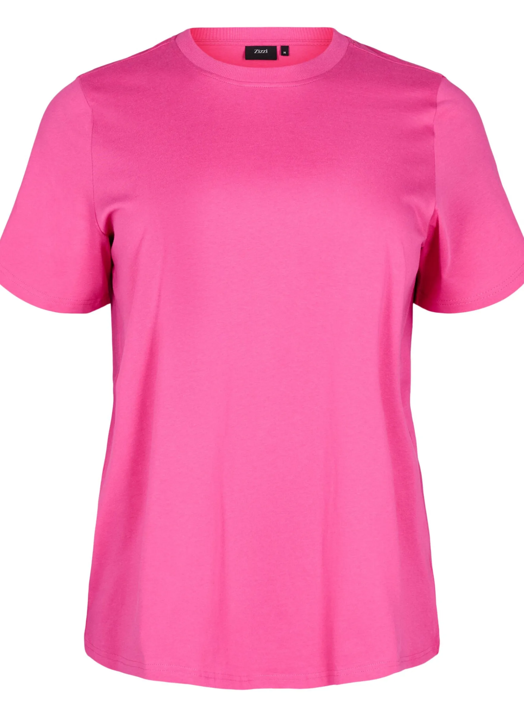 Basic-T-Shirt aus Baumwolle mit Rundhalsausschnitt