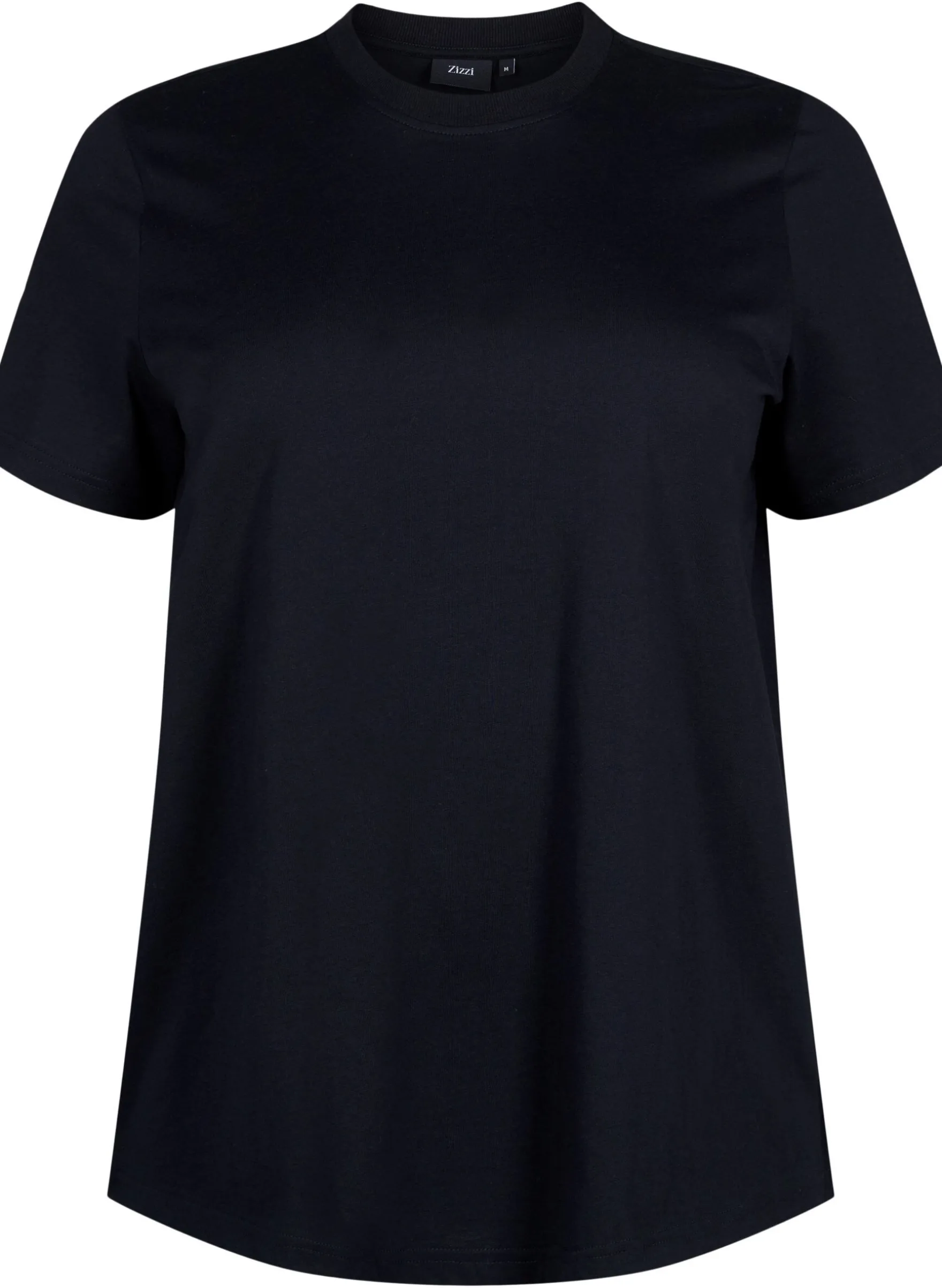 Basic-T-Shirt aus Baumwolle mit Rundhalsausschnitt