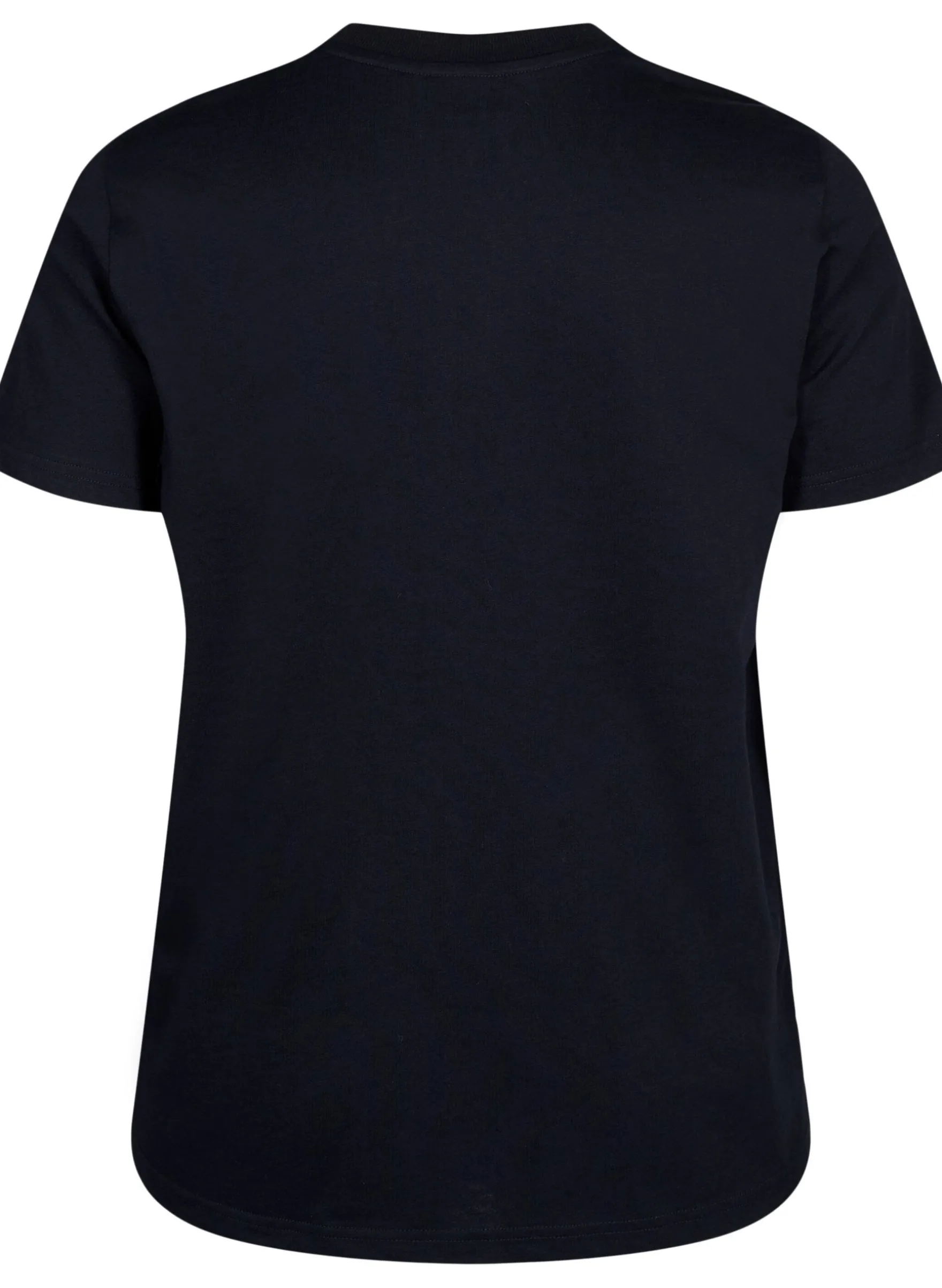 Basic-T-Shirt aus Baumwolle mit Rundhalsausschnitt