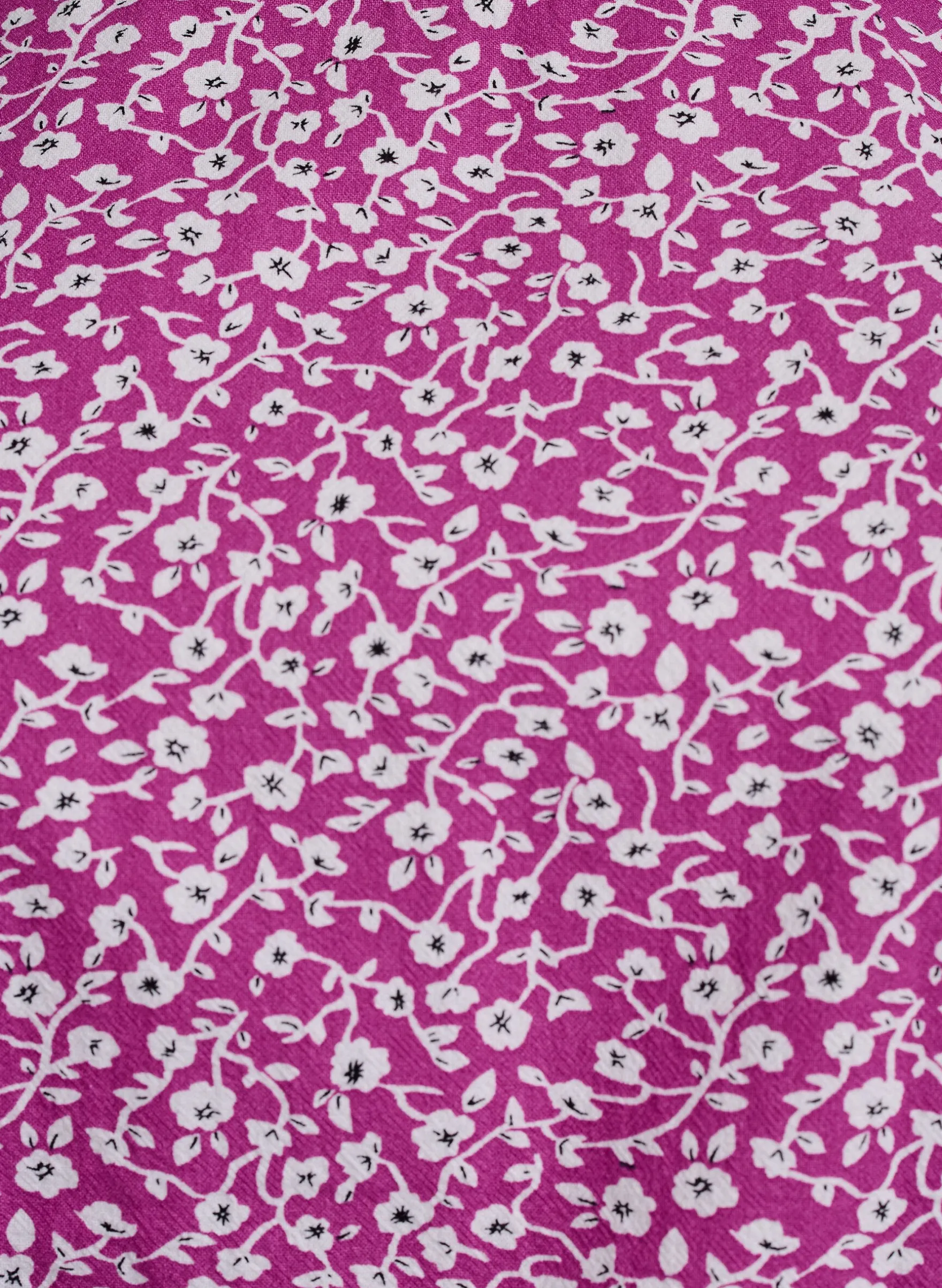 Baumwoll-Bluse mit Print und kurzen Ärmeln
