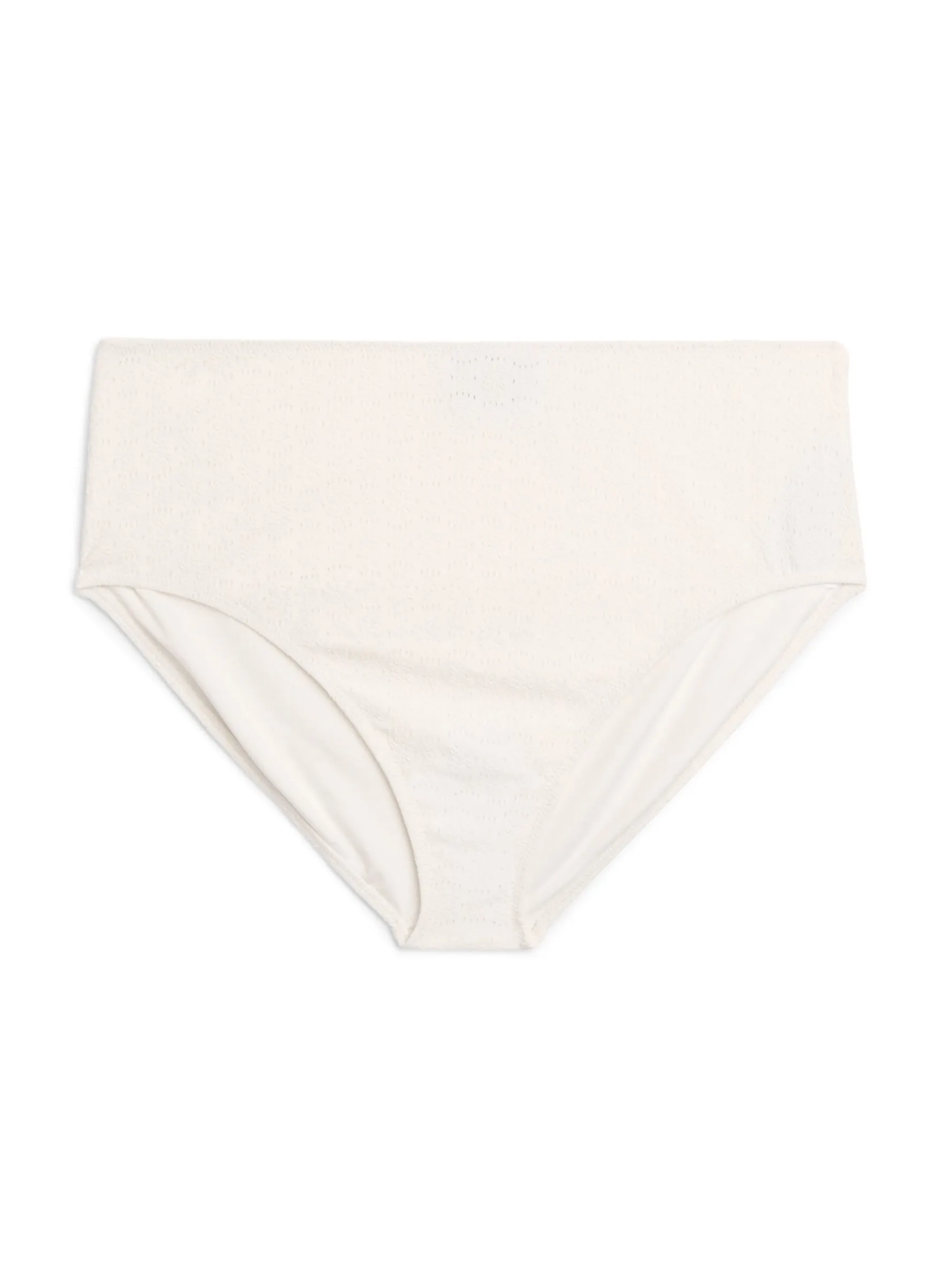Bikinihose mit Strukturmuster und normaler Taillenhöhe