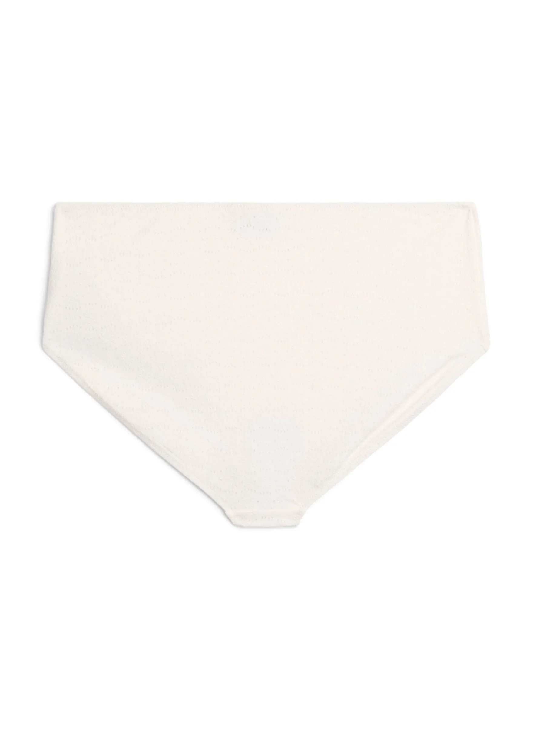 Bikinihose mit Strukturmuster und normaler Taillenhöhe