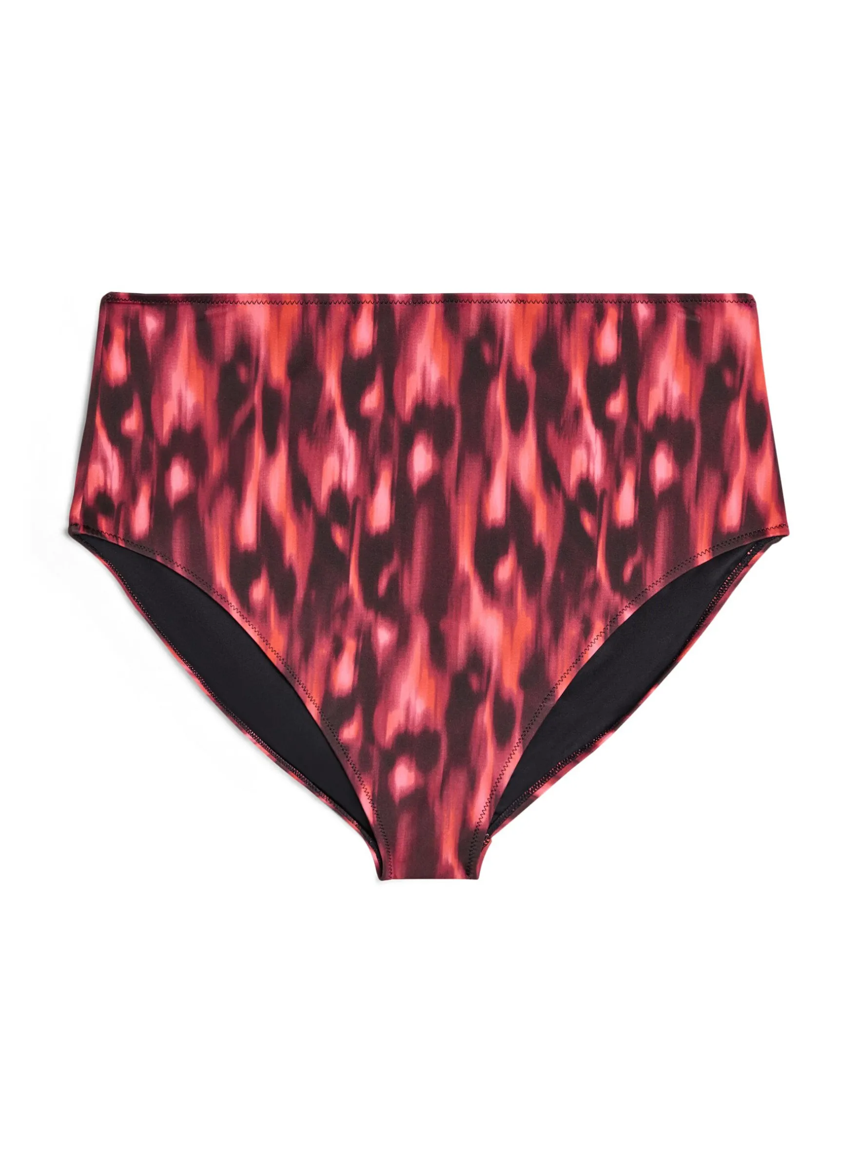 Bikini-Slip mit Print und hoher Taille