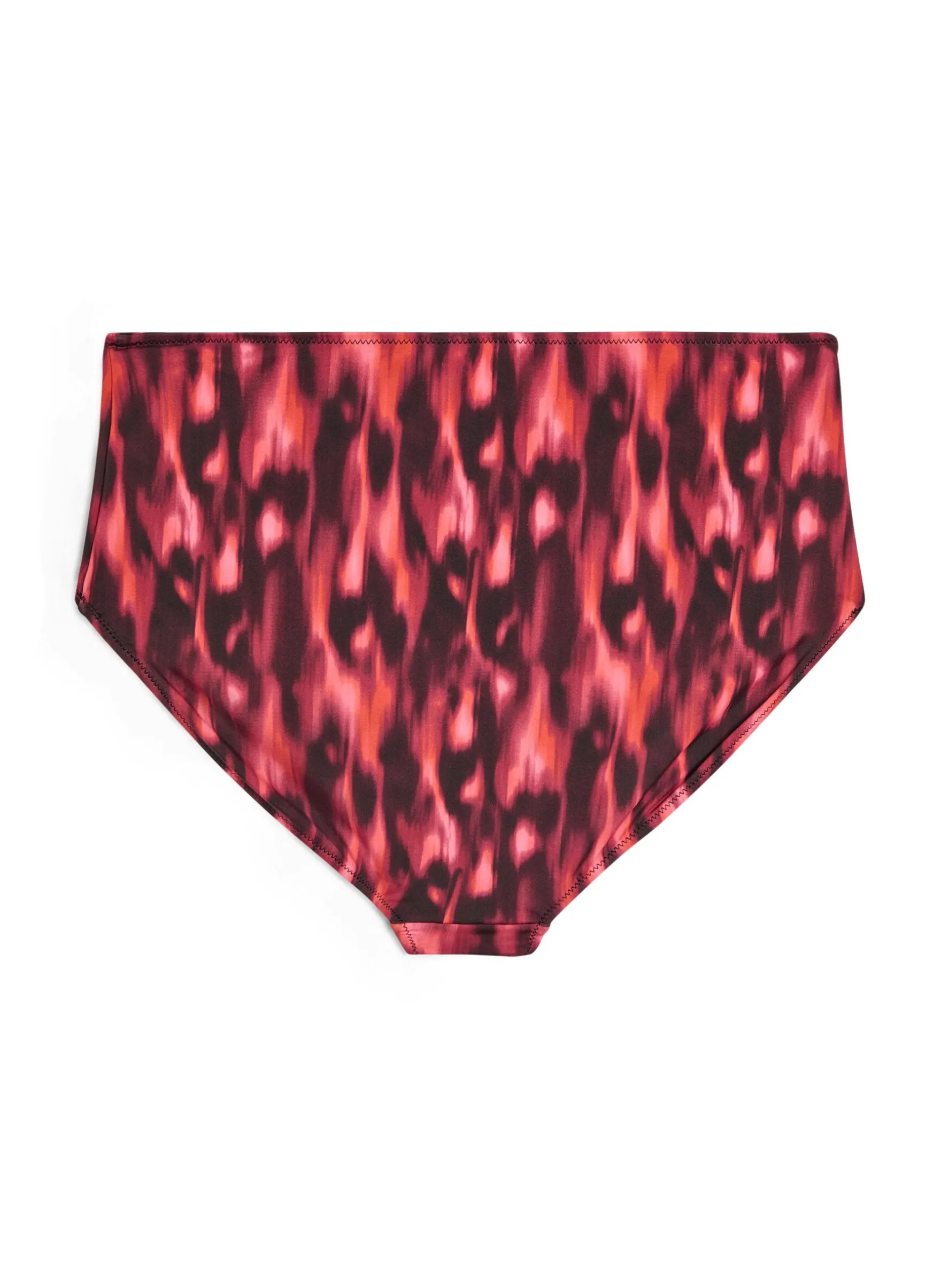 Bikini-Slip mit Print und hoher Taille
