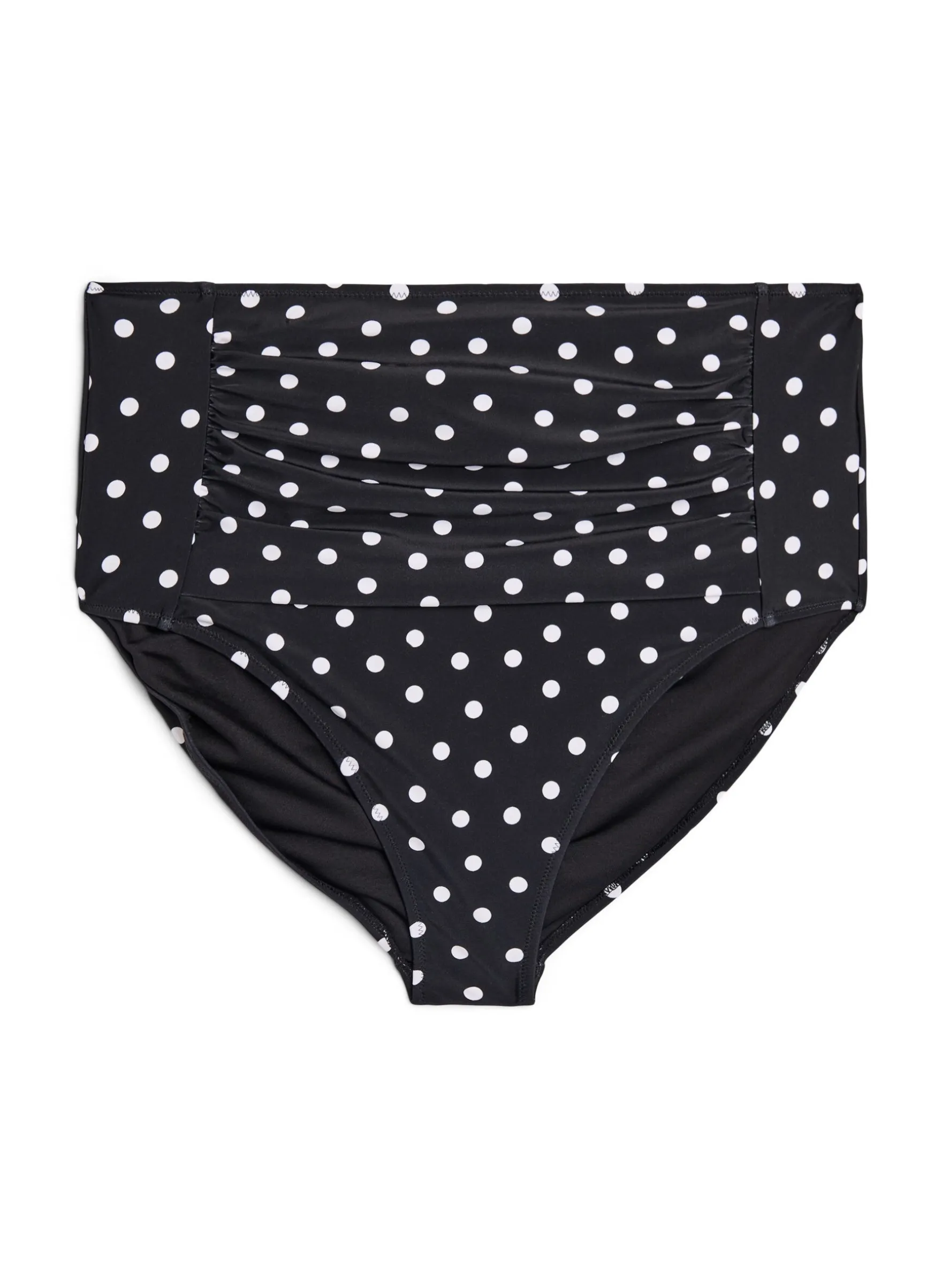 Bikini-Slip mit Print und hoher Taille