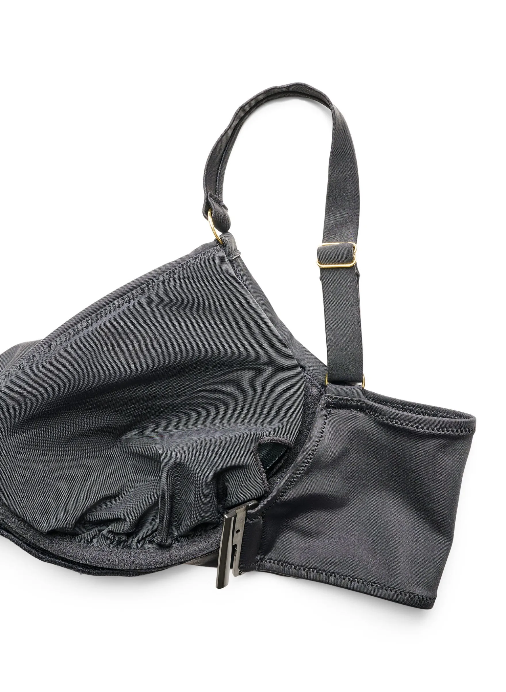 Bikini Top mit Bügel und goldfarbenem Detail