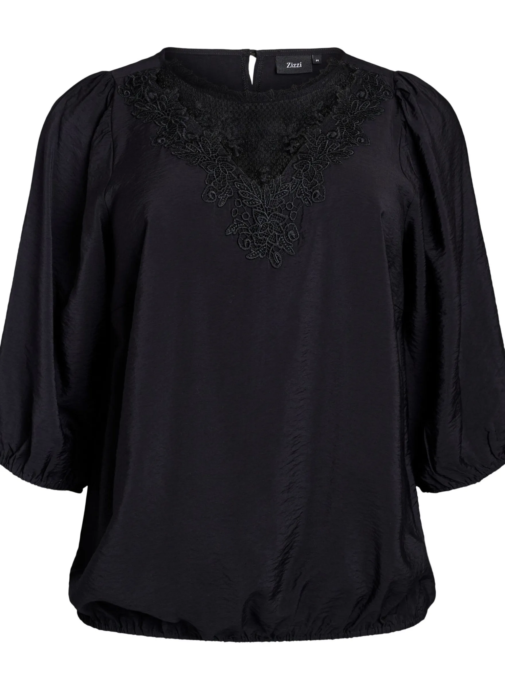 Bluse aus Spitze mit 3/4-Ärmeln