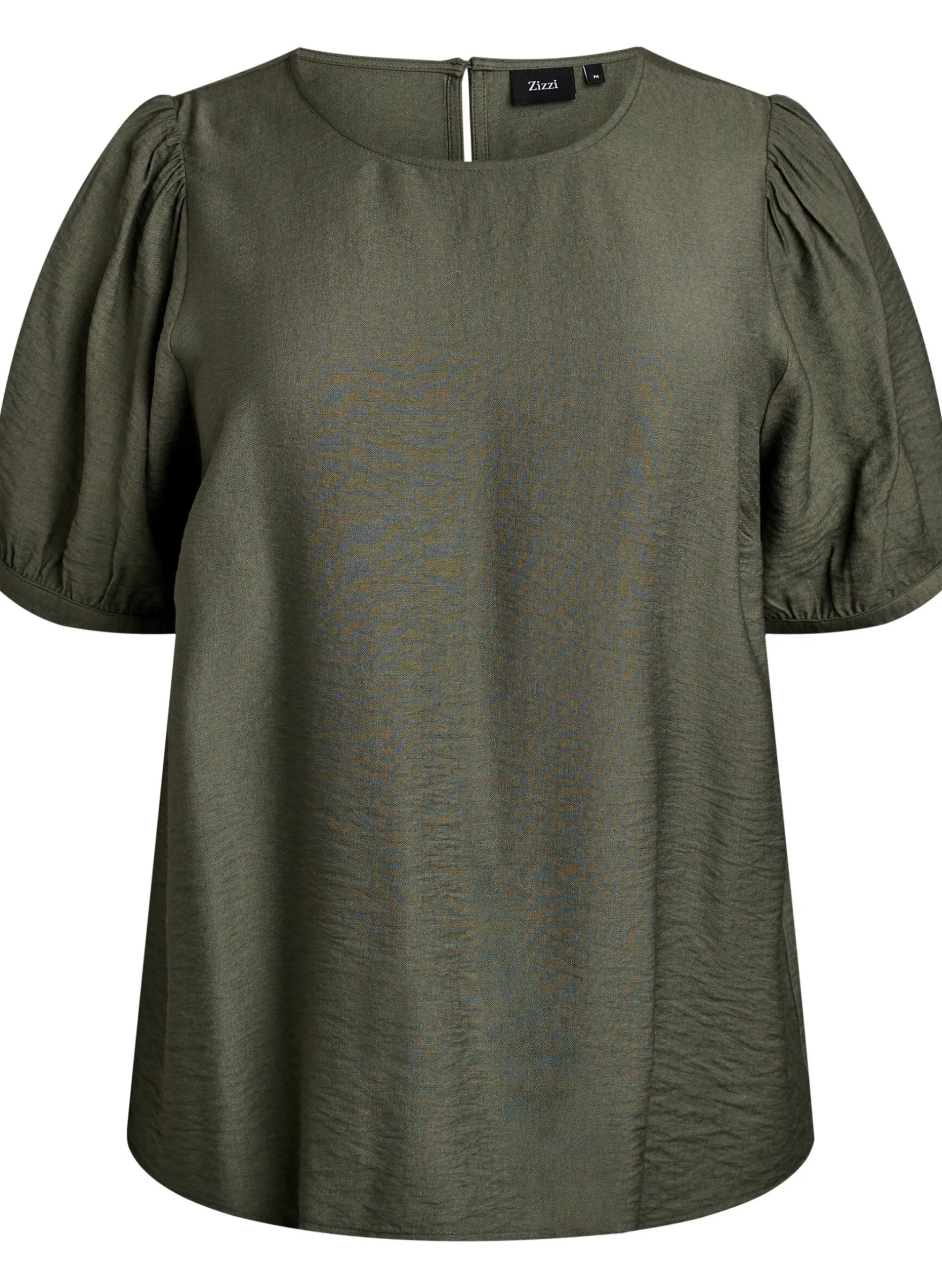 Bluse aus Viskose mit halben Ärmeln