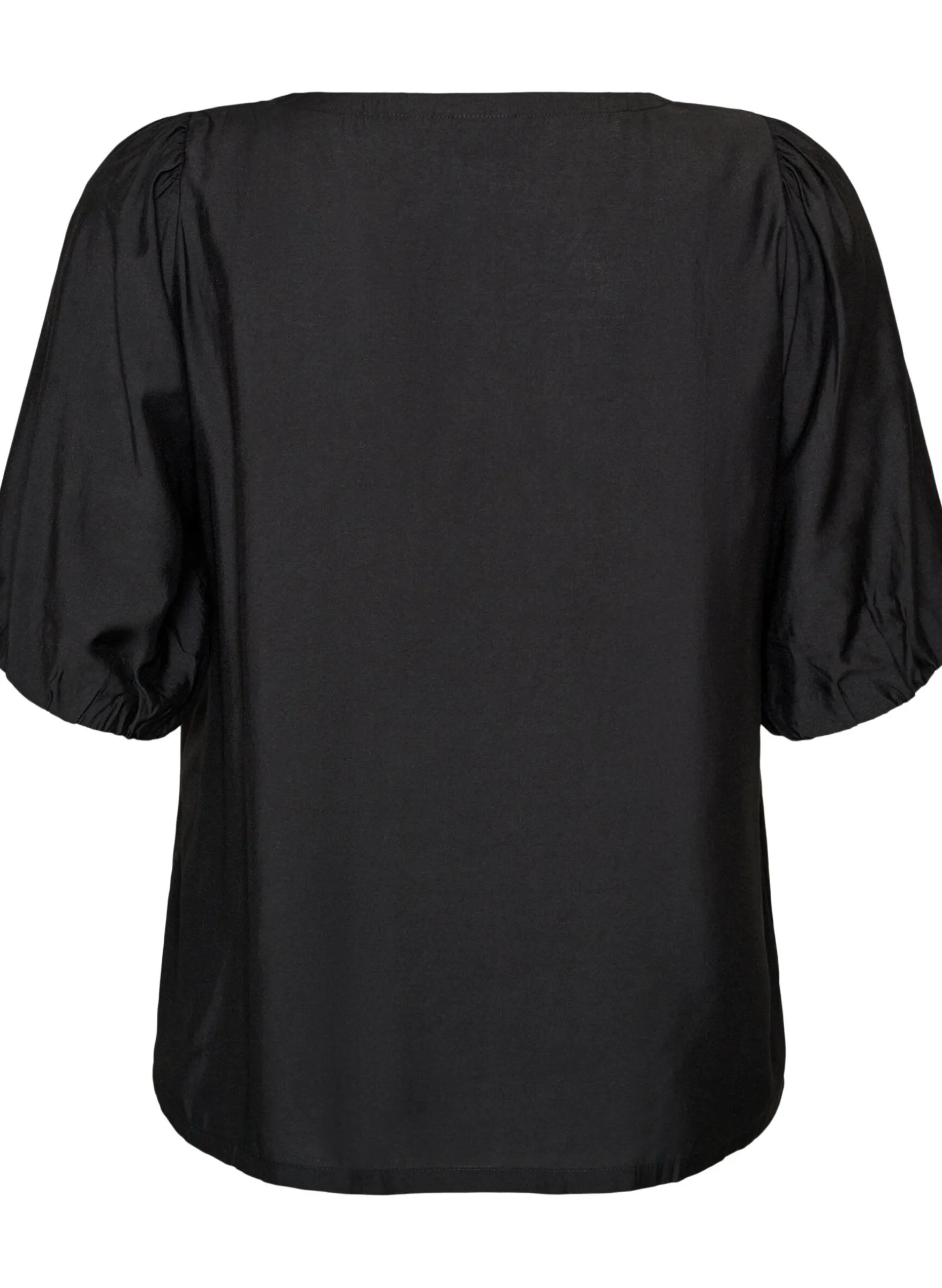 Bluse aus Viskose mit V-Ausschnitt