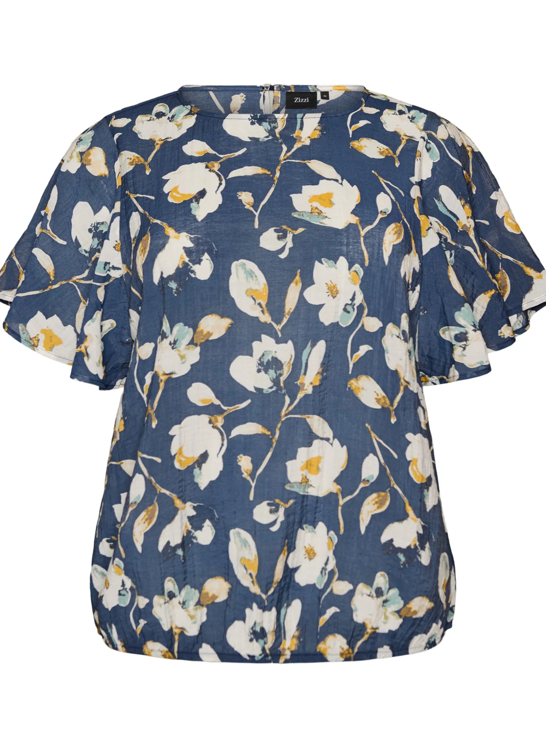 Bluse mit Ballonform und Flügelärmeln