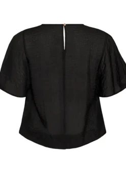 Bluse mit Ballonform und Flügelärmeln