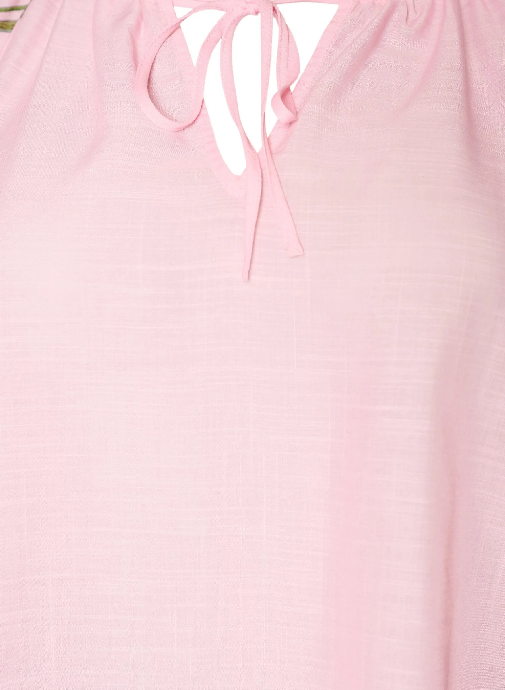 Bluse mit Bindedetail und geblümten Ärmeln