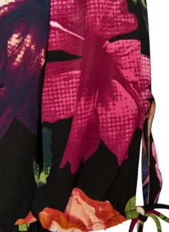 Bluse mit geblümtem Print und Peplum
