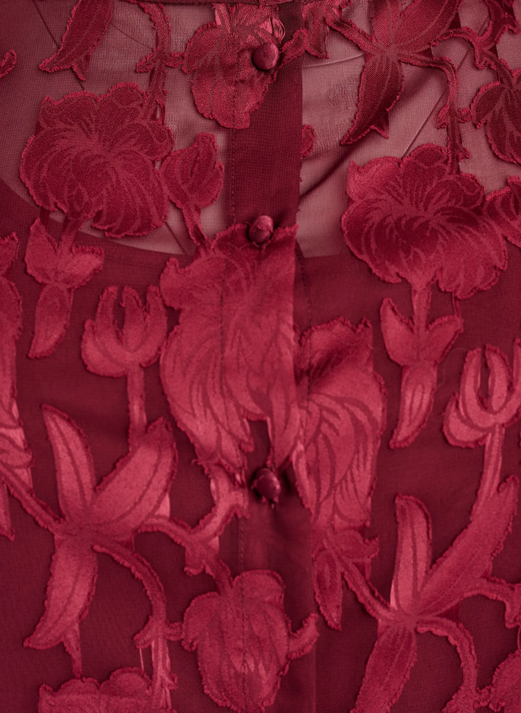 Bluse mit Knöpfen und Blumenmuster