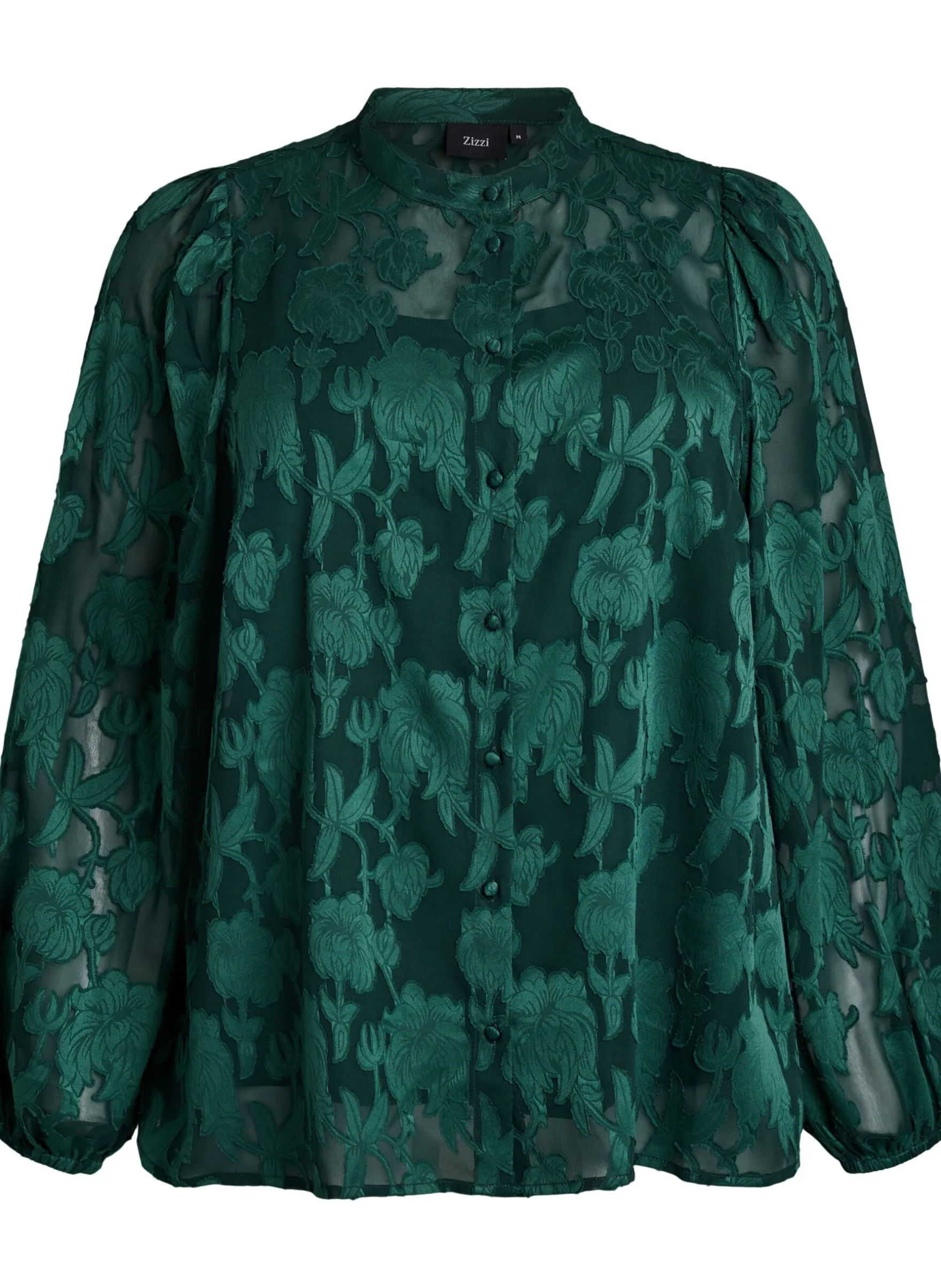 Bluse mit Knöpfen und Blumenmuster