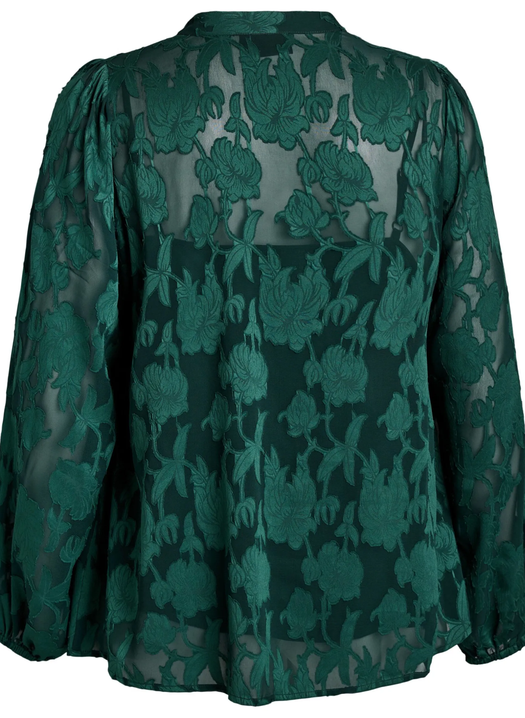 Bluse mit Knöpfen und Blumenmuster