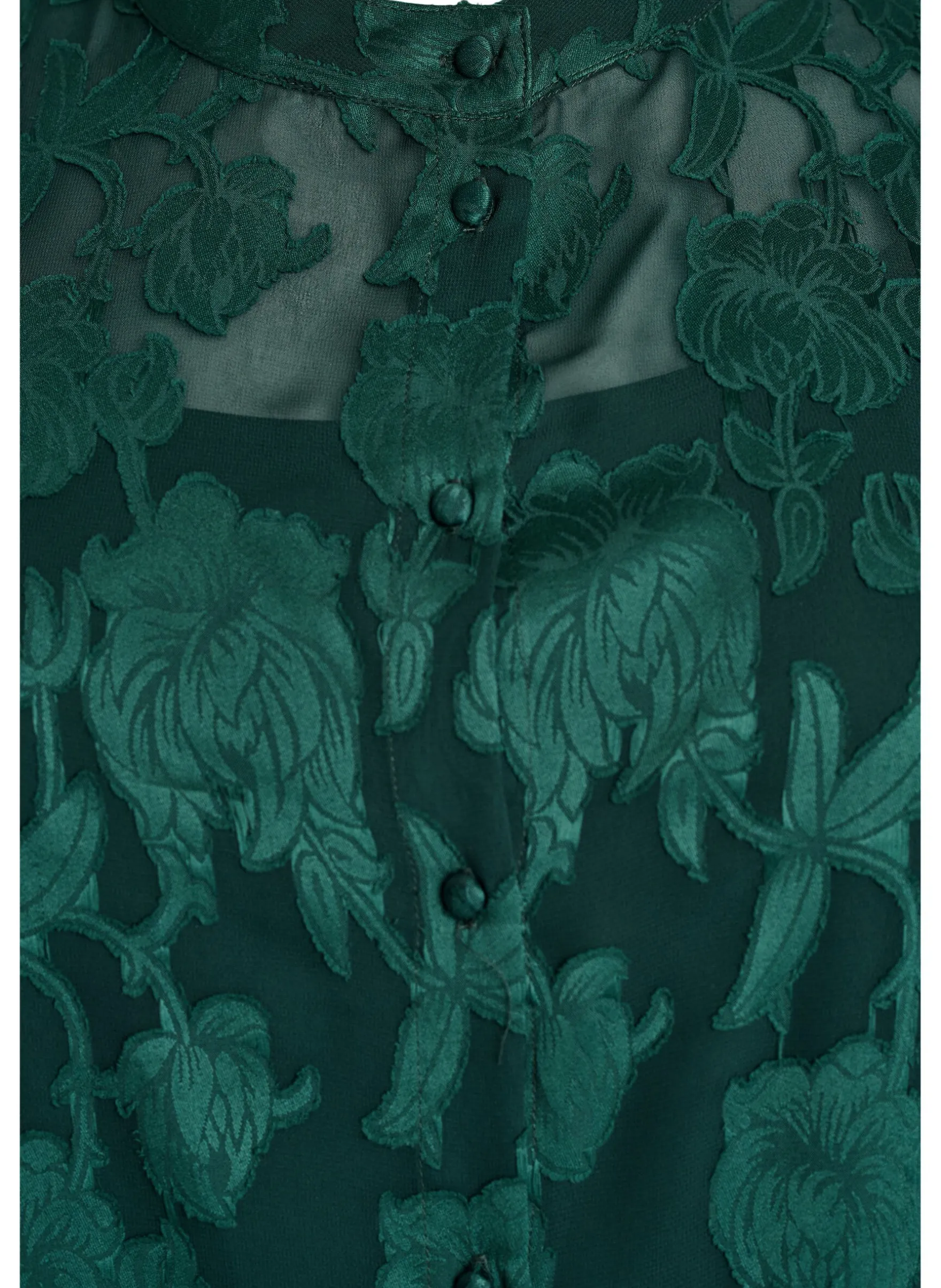 Bluse mit Knöpfen und Blumenmuster