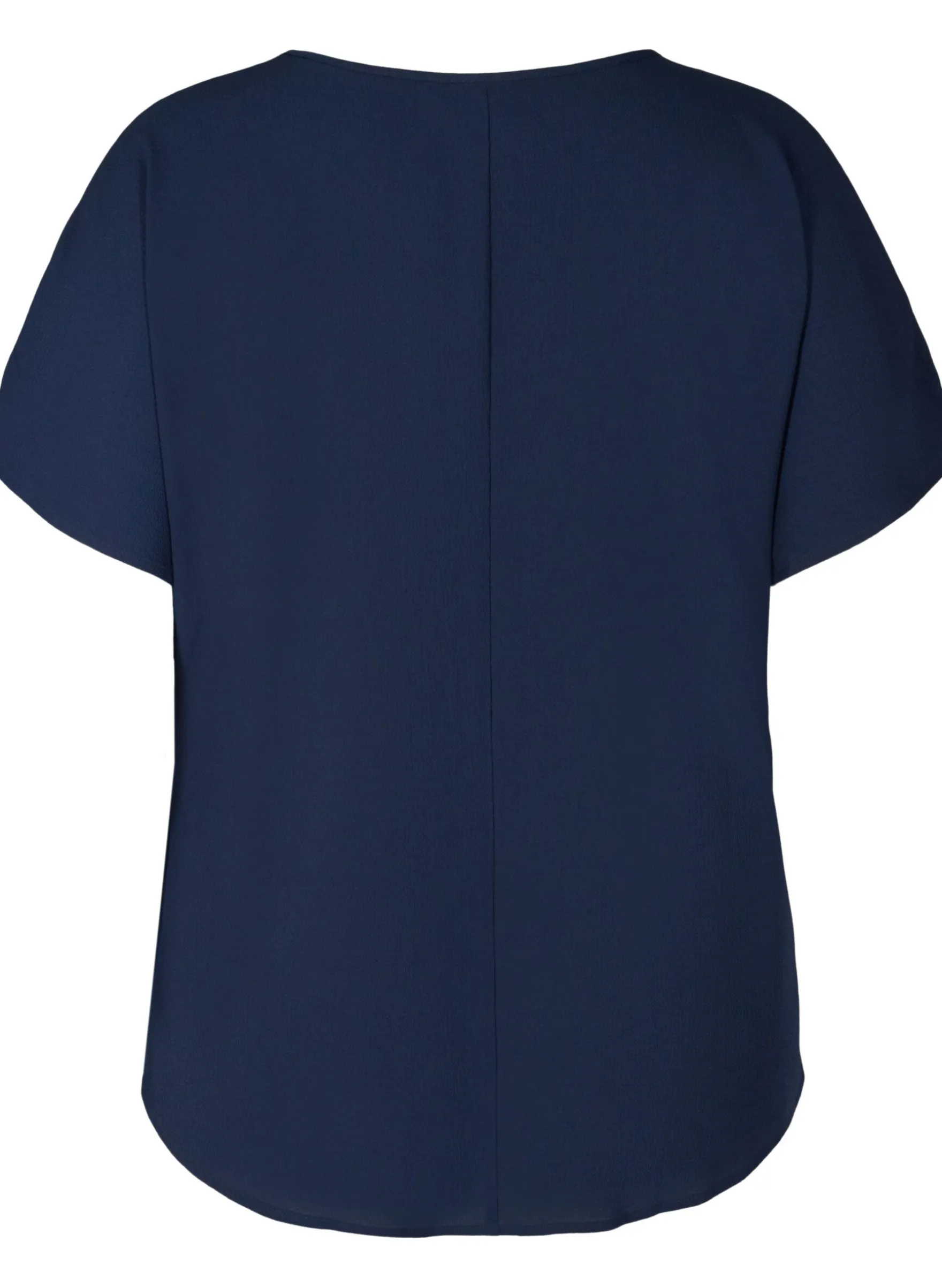 Bluse mit kurzen Ärmeln und Rundhalsausschnitt