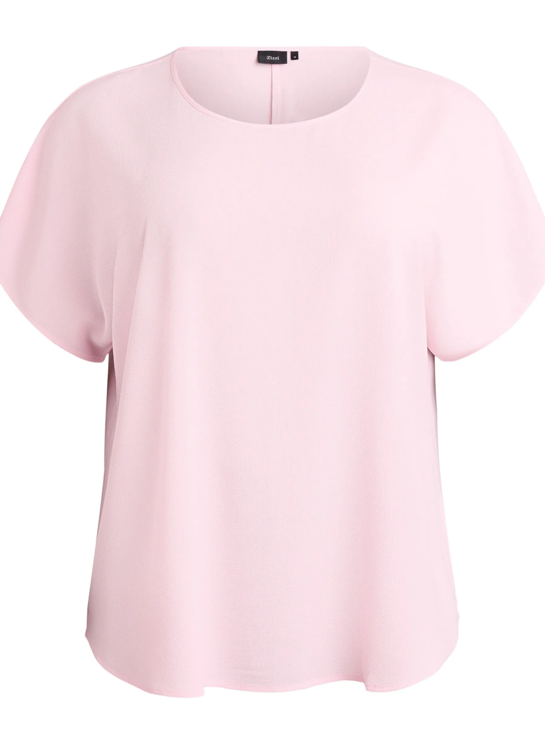 Bluse mit kurzen Ärmeln und Rundhalsausschnitt