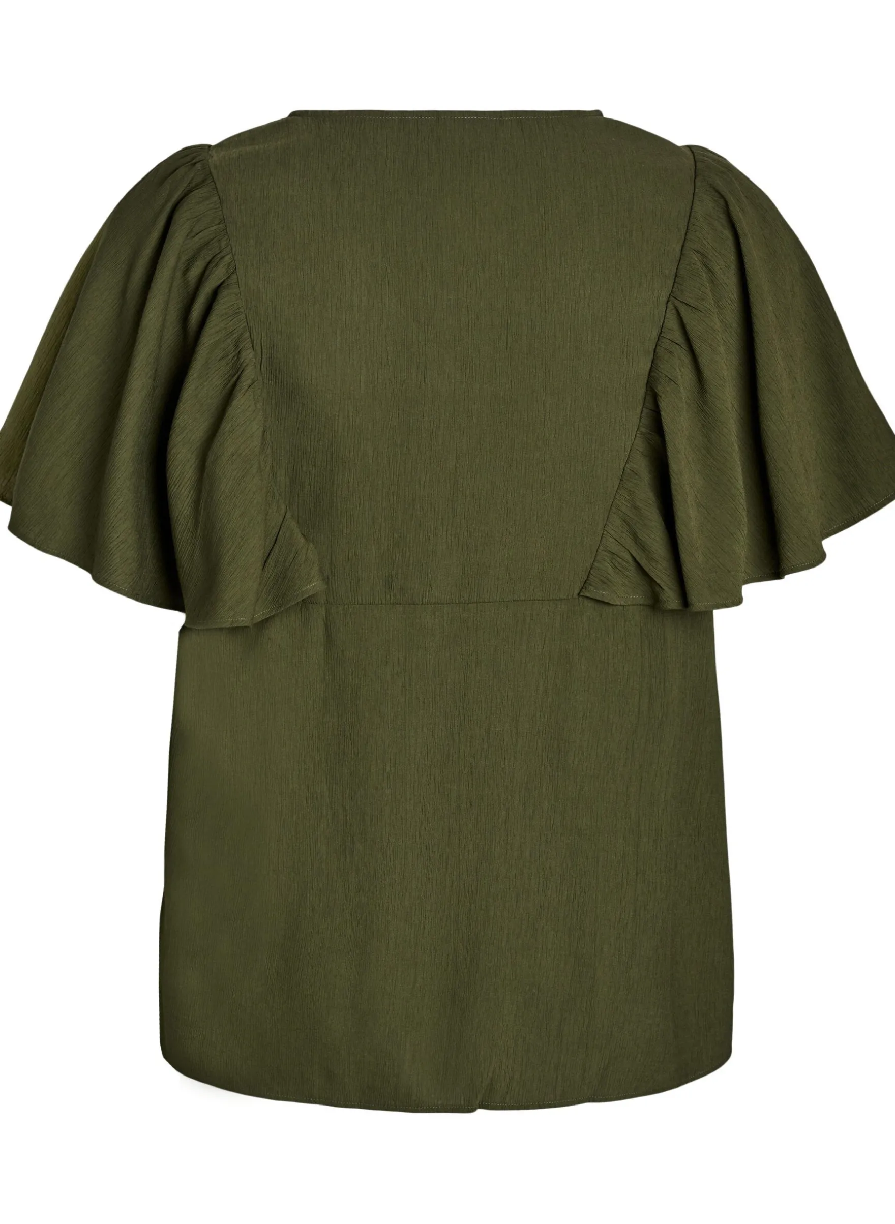 Bluse mit kurzen Rüschenärmeln