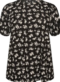 Bluse mit langen Ärmeln und geblümtem Print