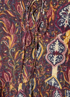 Bluse mit Paisleymuster und Spitzendetails