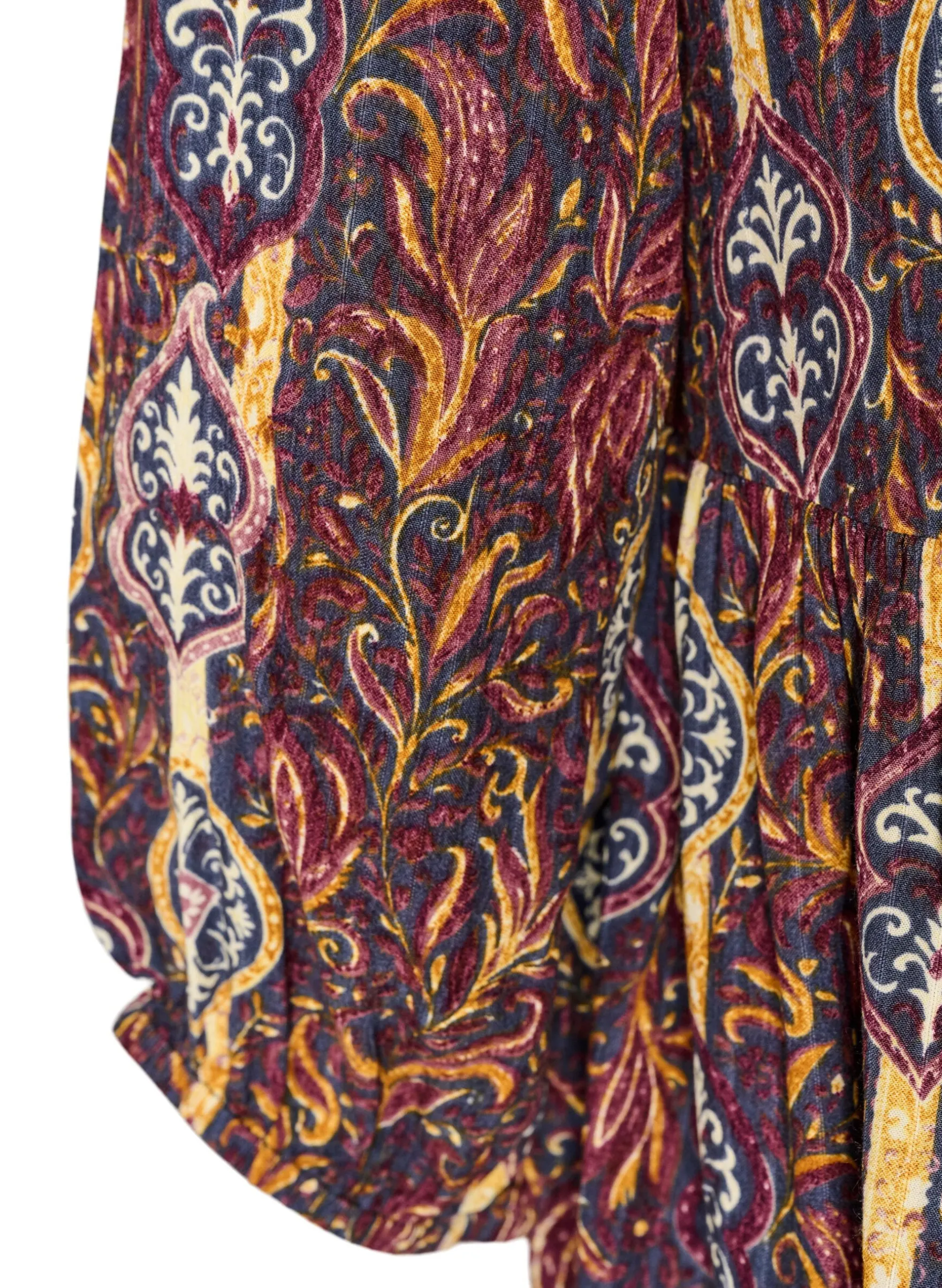 Bluse mit Paisleymuster und Spitzendetails