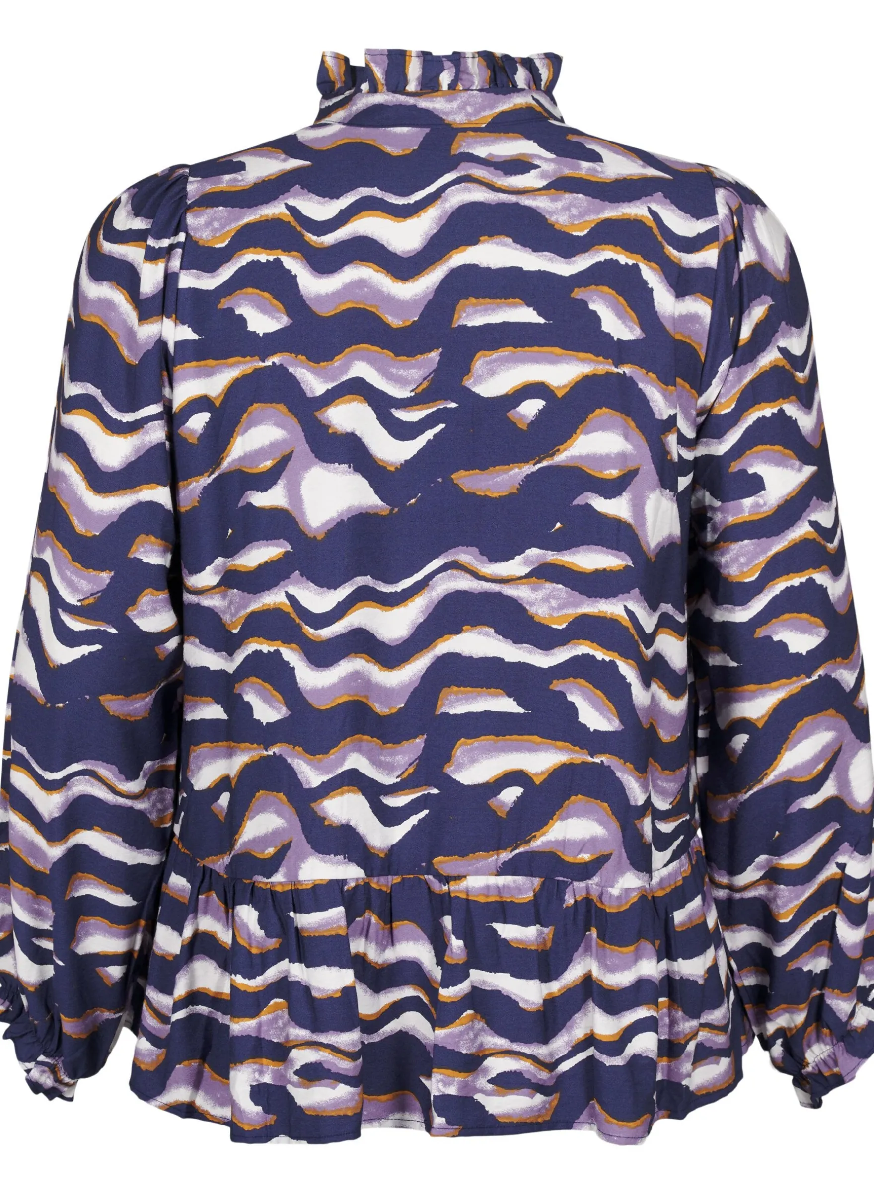 Bluse mit Print und A-Linie