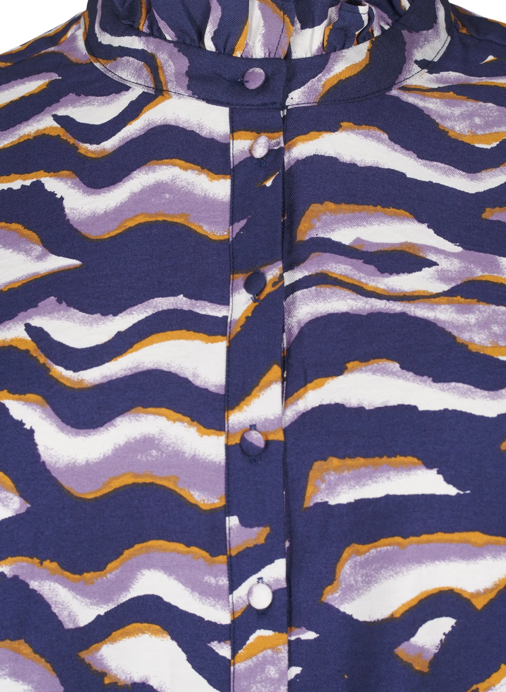 Bluse mit Print und A-Linie