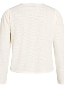 Bluse mit Strukturmuster und Knopfverschluss