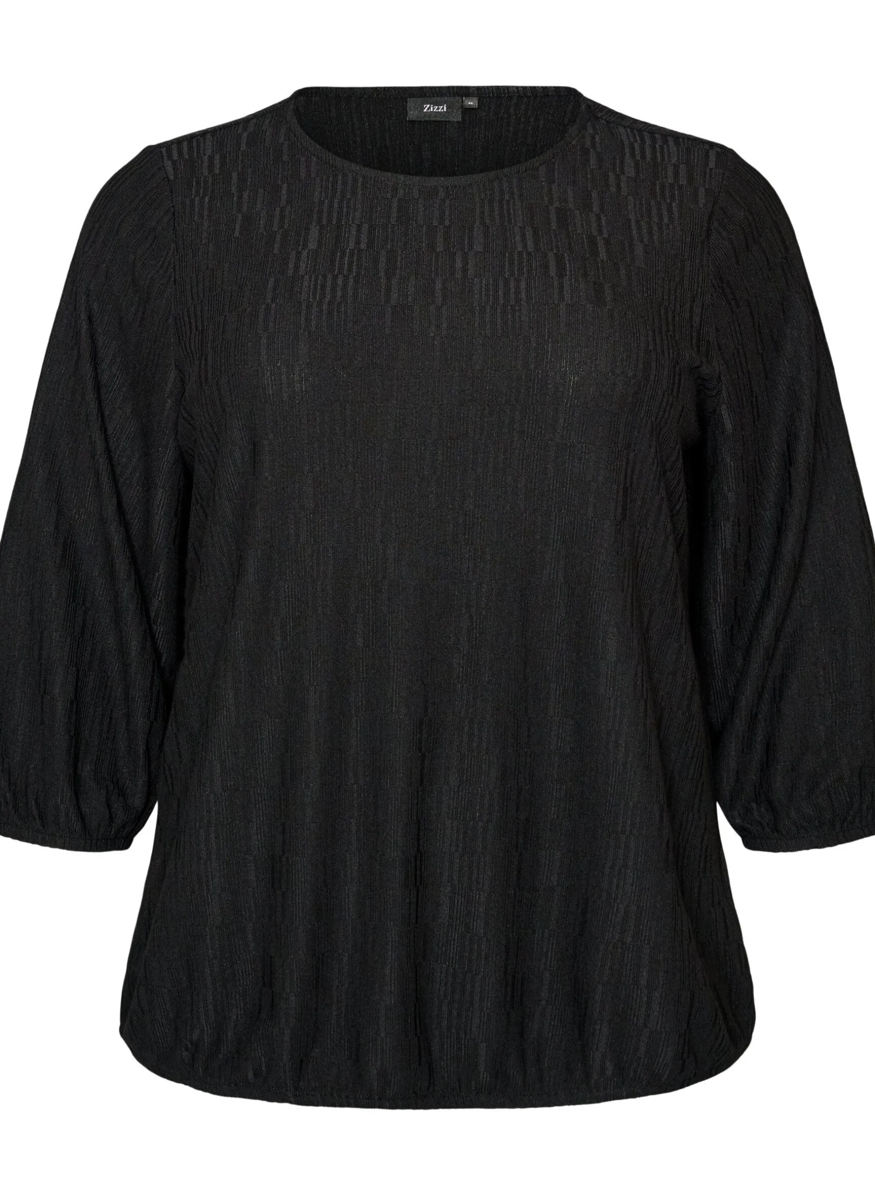 Bluse mit Struktur und 3/4-Ärmeln
